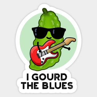 I Gourd The Blues Cute Veggie Pun Sticker